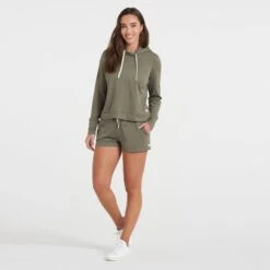 Halo Essential Hoodie | Light Oregano Heather -TrendSphere VW399HLO 4822