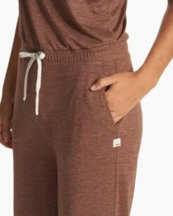 Falls Jumpsuit | Almond Heather -TrendSphere VW4004HAD FA23 W ECOMM PANTS DETAIL 6