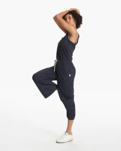 Falls Jumpsuit | Midnight Heather -TrendSphere VW4004HMD FA23 W ECOMM PANTS FULL 2 re touched