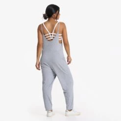Breezy Jumpsuit | Pale Grey Heather -TrendSphere VW4006PHG 4593