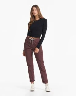 Womens Ripstop Pant - Long | Chestnut -TrendSphere VW401 LCHN 00066
