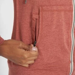 Halo Performance Hoodie | Cinnamon Heather -TrendSphere VW401CCL 0814