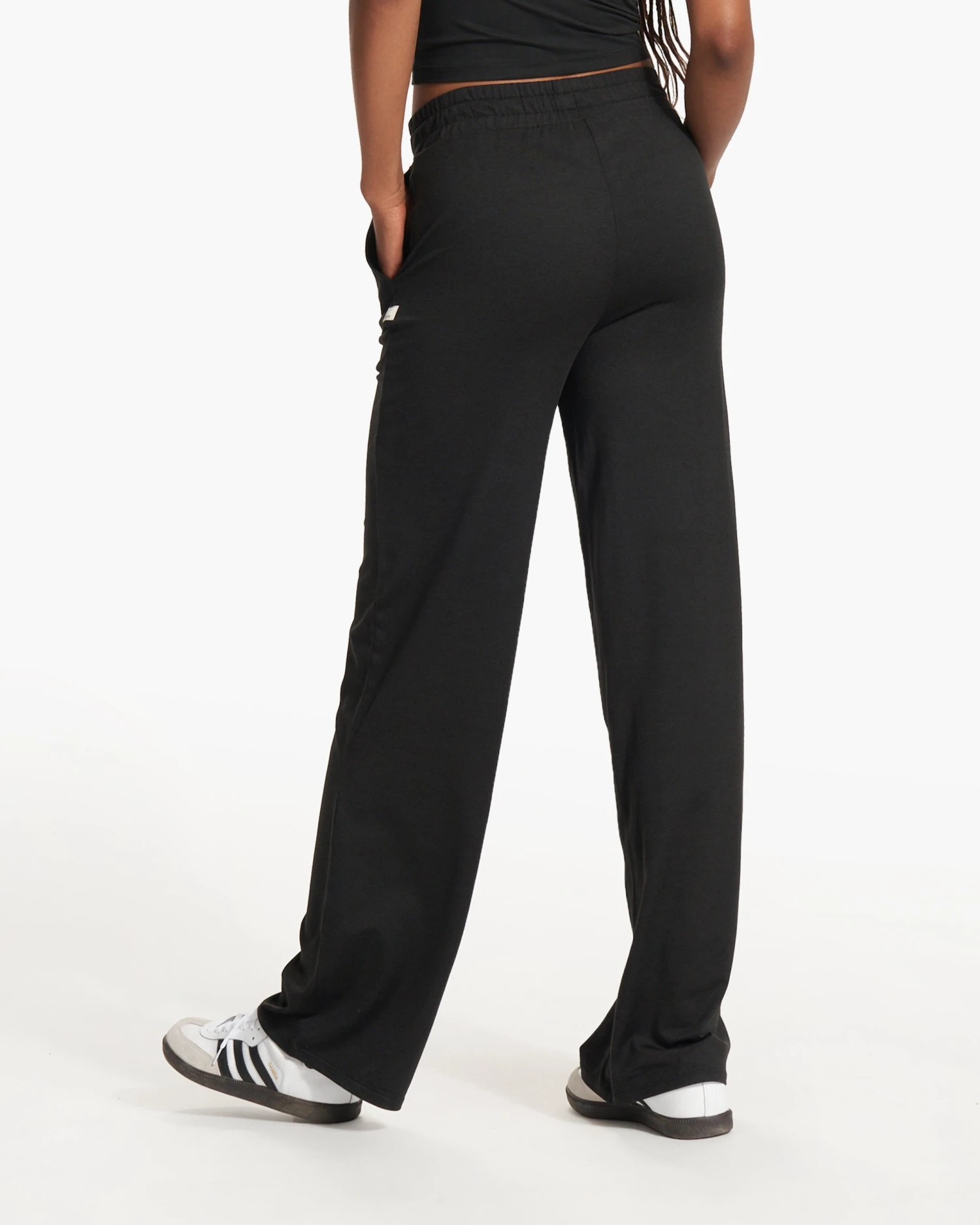 Halo Essential Wideleg - Long | Black Heather 6 Halo Essential Wideleg - Long | Black Heather - Image 4