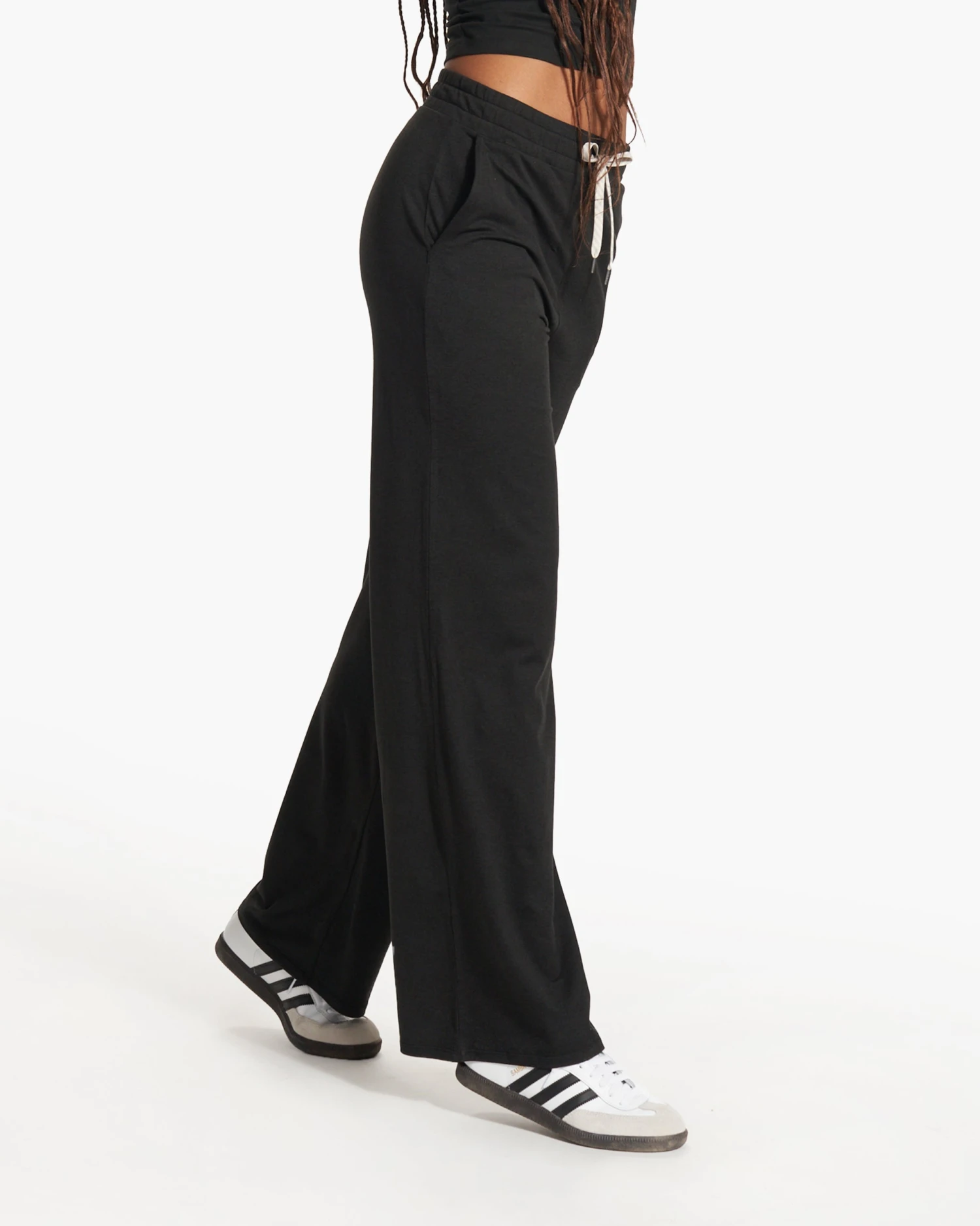 Halo Essential Wideleg - Long | Black Heather 4 Halo Essential Wideleg - Long | Black Heather - Image 2