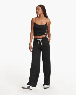 Halo Essential Wideleg - Long | Black Heather 12 Halo Essential Wideleg - Long | Black Heather -TrendSphere VW4023 LHBK FA23 W ECOMM PANTS FULL 2