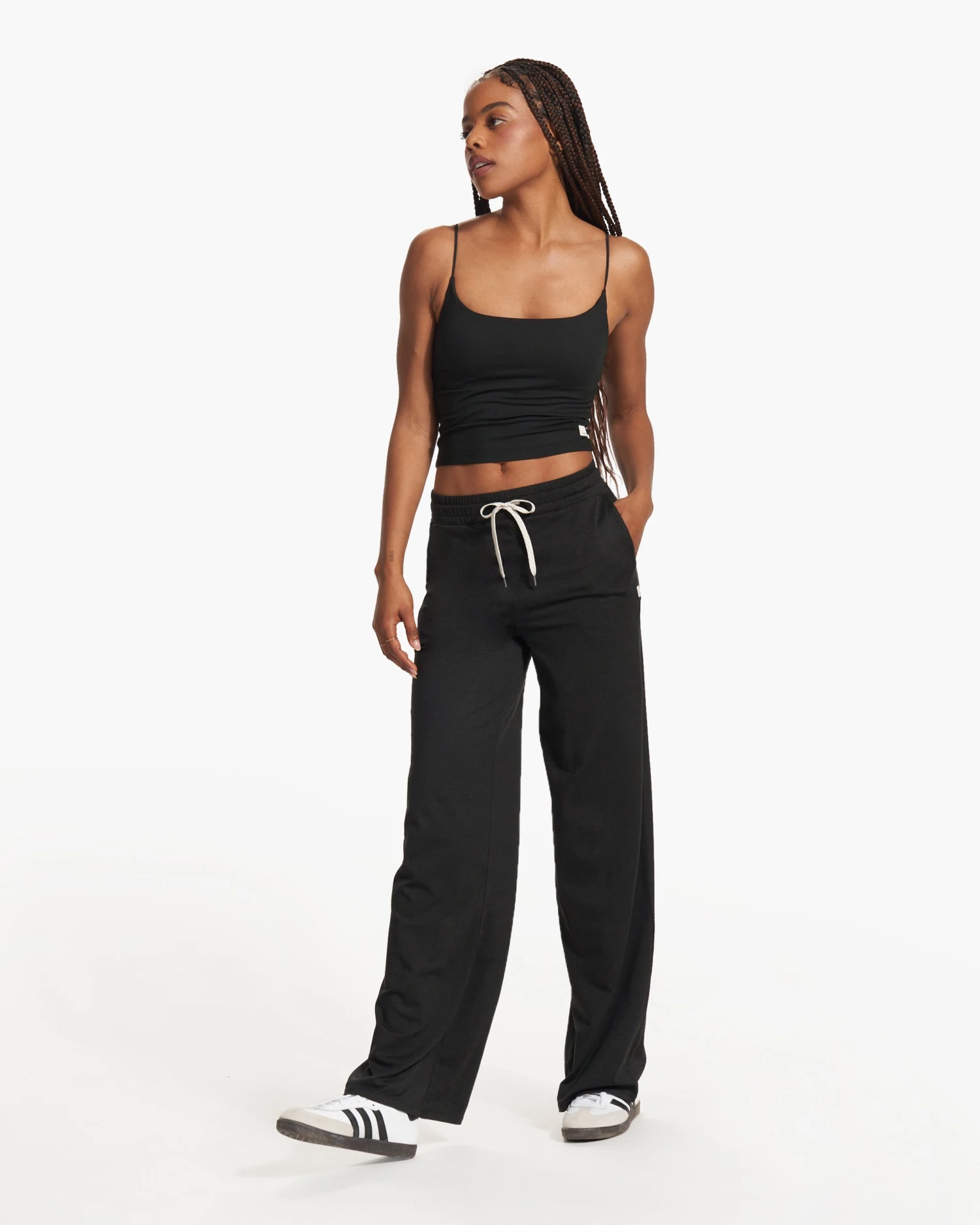 Halo Essential Wideleg - Long | Black Heather 7 Halo Essential Wideleg - Long | Black Heather - Image 5