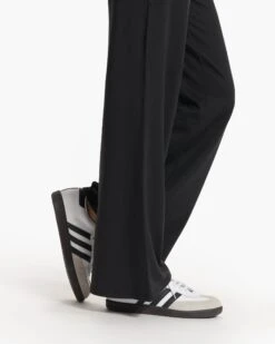 Halo Essential Wideleg | Black Heather -TrendSphere VW4023HBK FA23 W ECOMM PANTS DETAIL 8