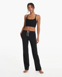 Halo Wide Leg Flare Pant | Black -TrendSphere VW425BLK SP21 W ECOMM FULL 3423