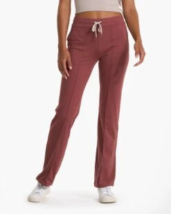 Halo Wide Leg Flare Pant | Rosewood Heather 13 Halo Wide Leg Flare Pant | Rosewood Heather -TrendSphere VW425HRO FA22 W ECOMM BOTTOM 02622