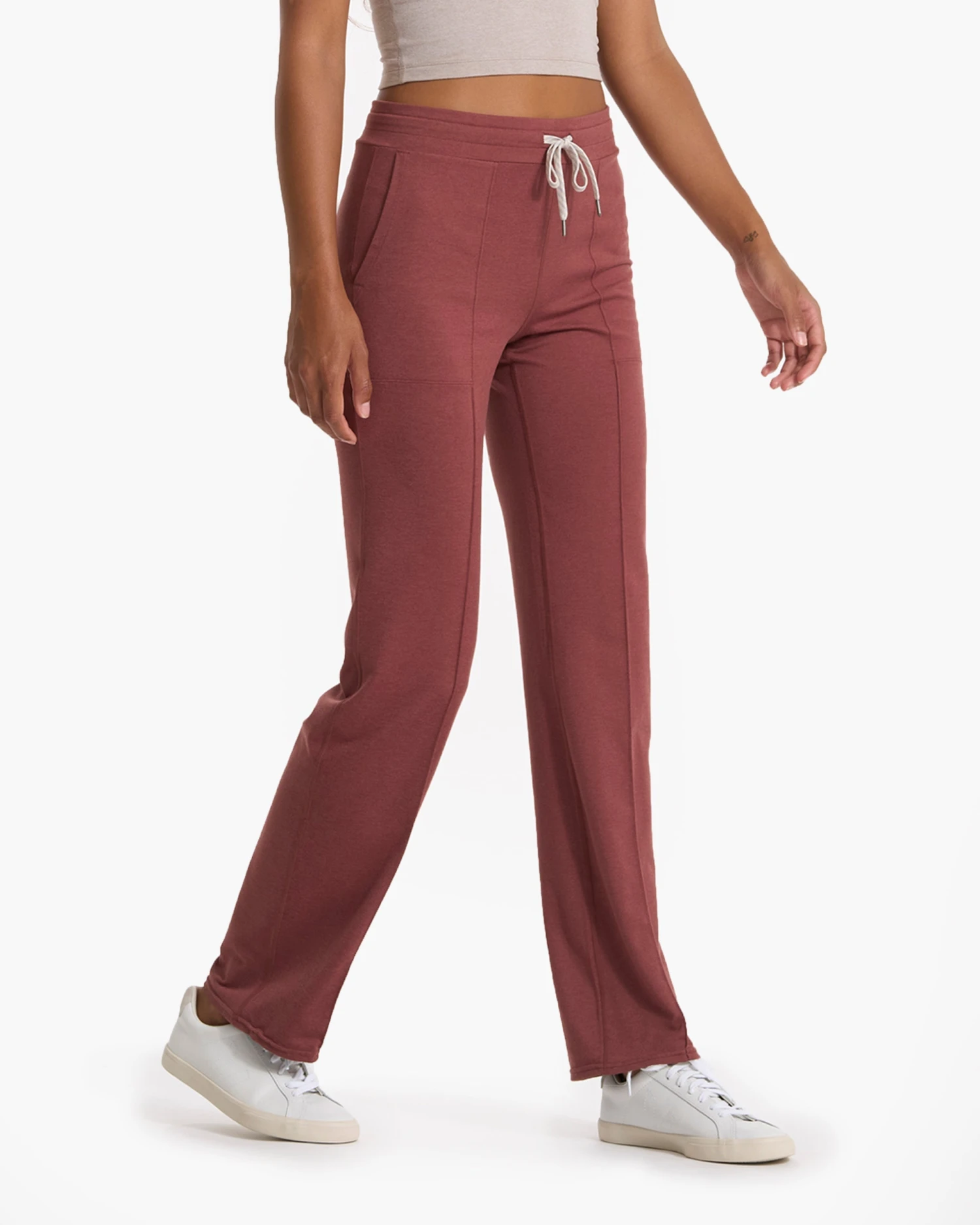 Halo Wide Leg Flare Pant | Rosewood Heather 5 Halo Wide Leg Flare Pant | Rosewood Heather - Image 3