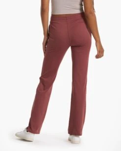 Halo Wide Leg Flare Pant | Rosewood Heather 17 Halo Wide Leg Flare Pant | Rosewood Heather -TrendSphere VW425HRO FA22 W ECOMM BOTTOM 02644