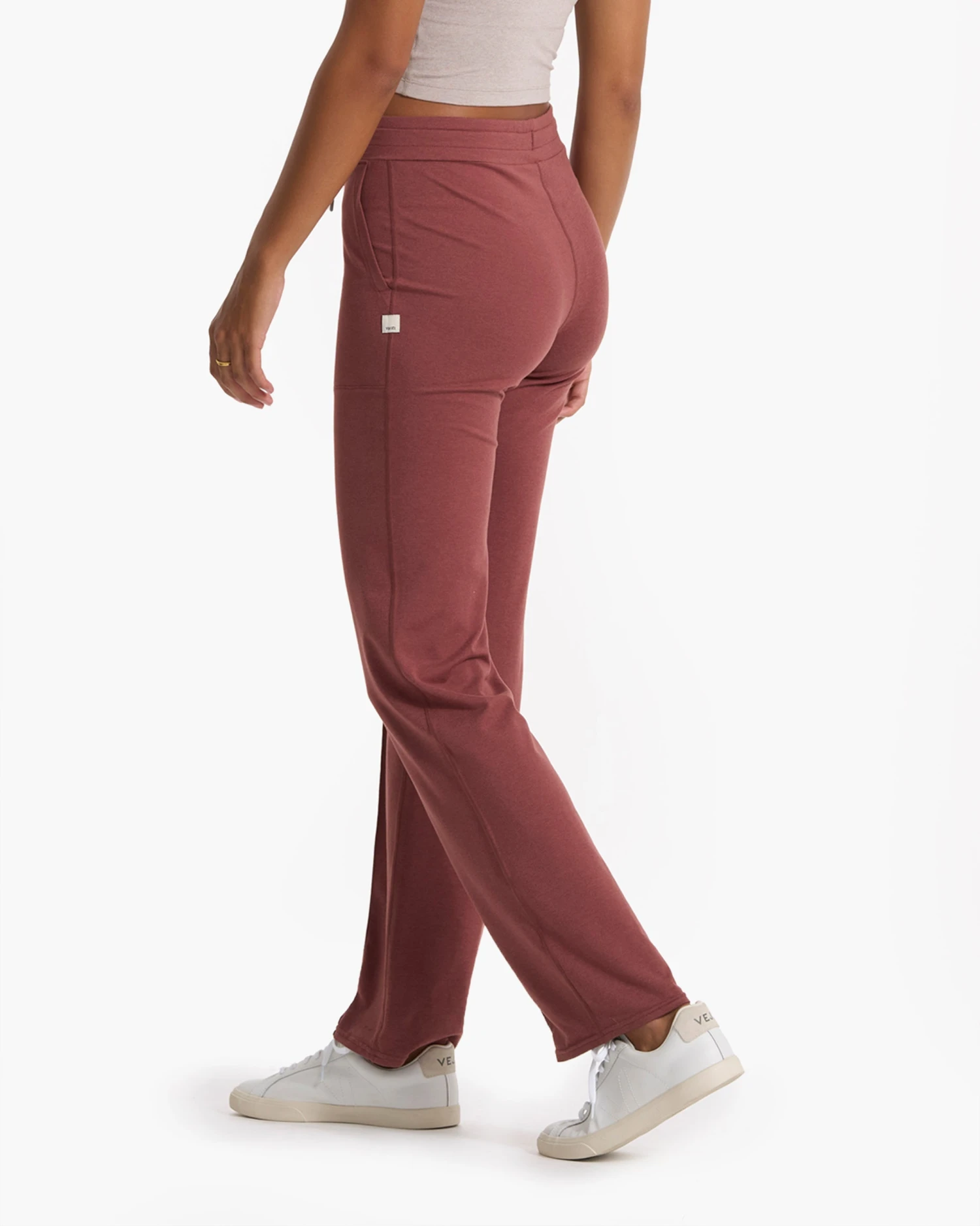 Halo Wide Leg Flare Pant | Rosewood Heather 7 Halo Wide Leg Flare Pant | Rosewood Heather - Image 5