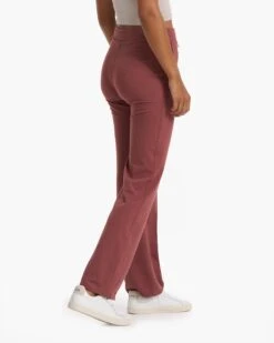 Halo Wide Leg Flare Pant | Rosewood Heather 15 Halo Wide Leg Flare Pant | Rosewood Heather -TrendSphere VW425HRO FA22 W ECOMM BOTTOM 02648