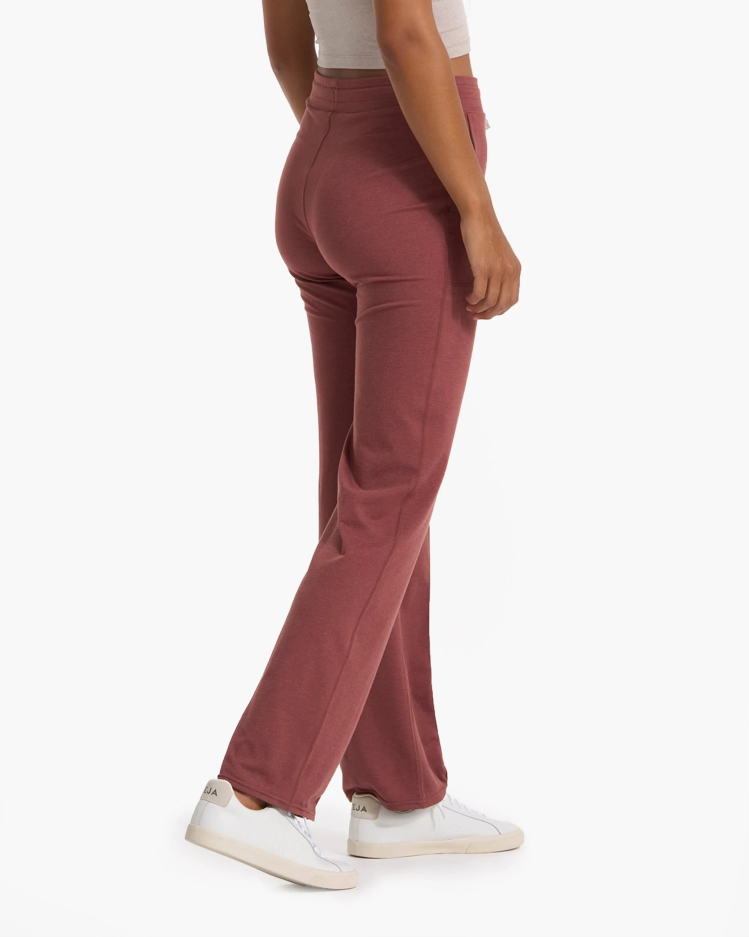 Halo Wide Leg Flare Pant | Rosewood Heather 6 Halo Wide Leg Flare Pant | Rosewood Heather - Image 4