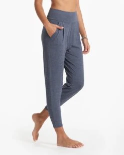 Lux At Ease Pant | Azure Heather