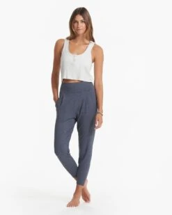 Lux At Ease Pant | Azure Heather 12 Lux At Ease Pant | Azure Heather -TrendSphere VW427HAZ SP23 W ECOMM BOTTOM 04013
