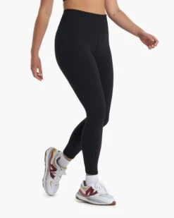 Rib Studio Legging | Black -TrendSphere VW428BLK 21SP W ECOMM LEGGINGS FRONT ALT BOTTOMS 5