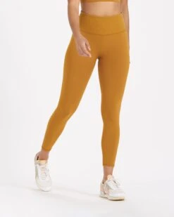 Rib Studio Legging | Dark Golden -TrendSphere VW428DGL 2