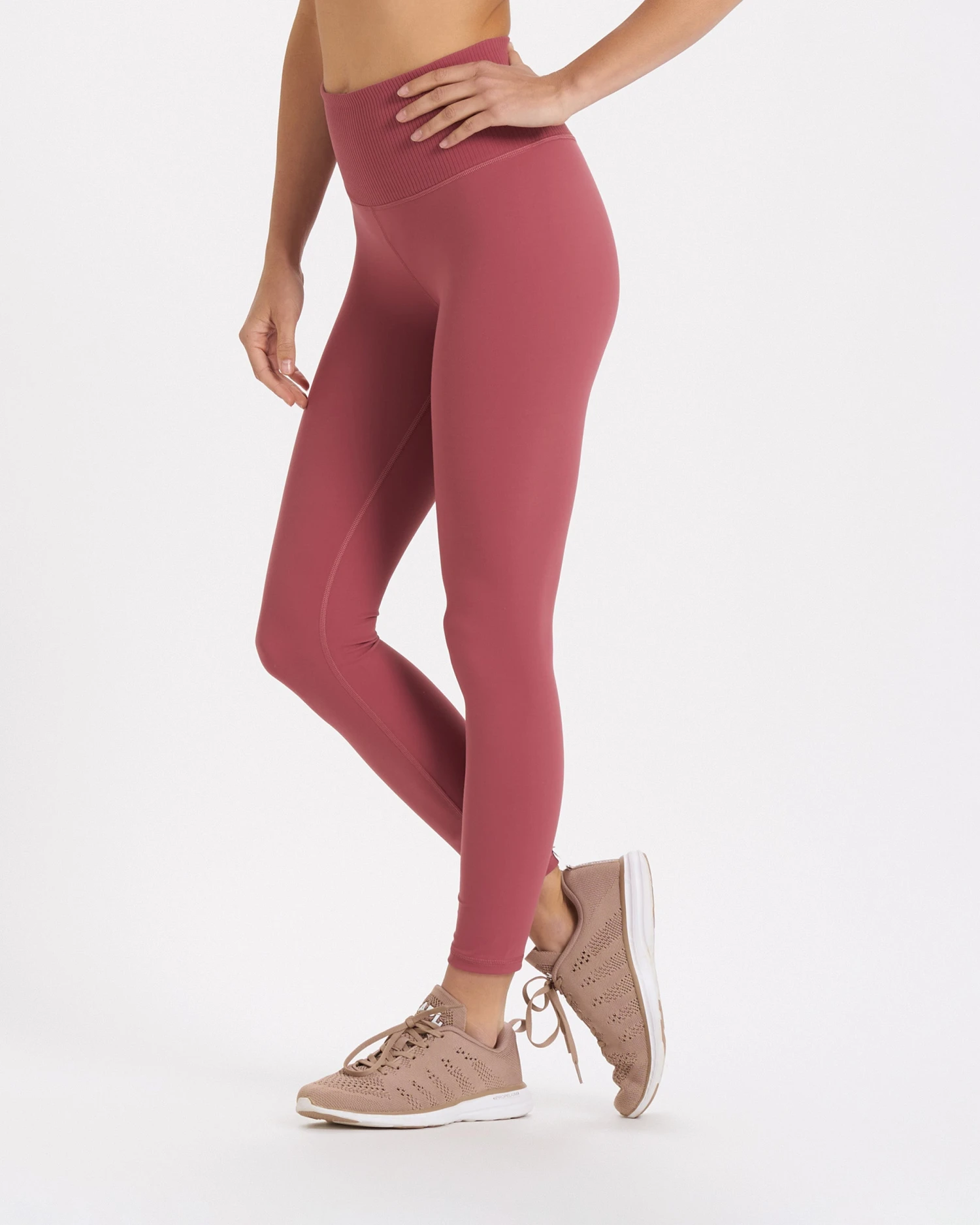 Rib Studio Legging | Desert Rose 3 Rib Studio Legging | Desert Rose
