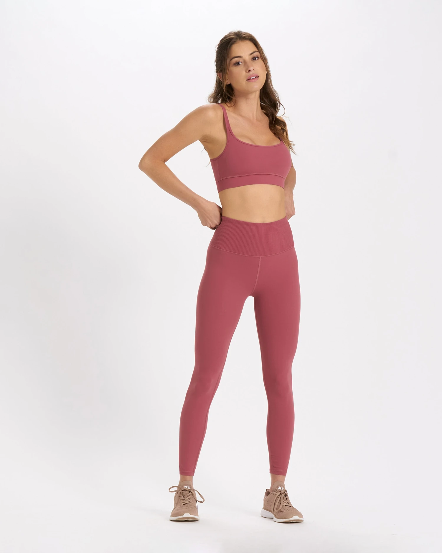 Rib Studio Legging | Desert Rose 6 Rib Studio Legging | Desert Rose - Image 4