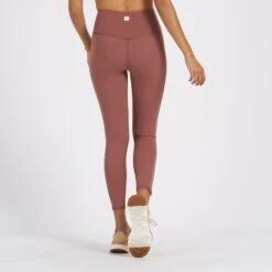 Rib Studio Legging | Terracotta -TrendSphere VW428TER 3