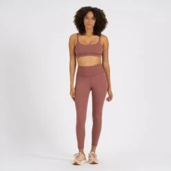 Rib Studio Legging | Terracotta -TrendSphere VW428TER 4