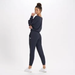 Long-Sleeve Lux Jumpsuit | Midnight Heather 8 Long-Sleeve Lux Jumpsuit | Midnight Heather -TrendSphere VW438MNH 3 47cef101 e25d 4ab6 af1c 8c0d7b8674ce