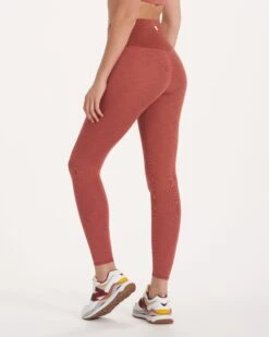 Lux Rib Studio Legging | Cinnamon Heather