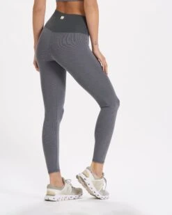 Lux Rib Studio Legging | Heather Grey -TrendSphere VW442HTG 1 6c466d97 1441 4a25 8648 e18d8bfa88ad
