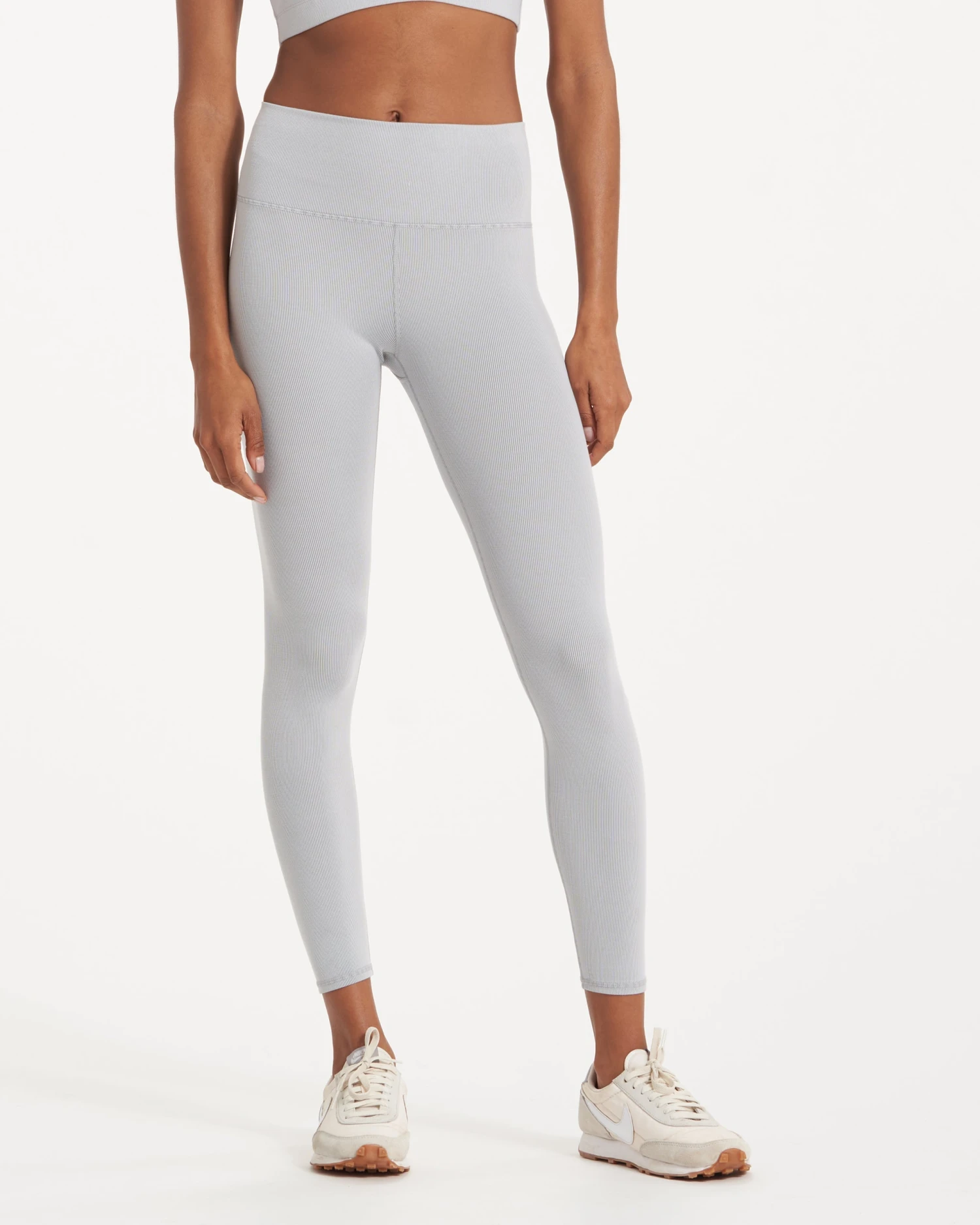 Lux Rib Studio Legging | Pale Grey Heather 3 Lux Rib Studio Legging | Pale Grey Heather