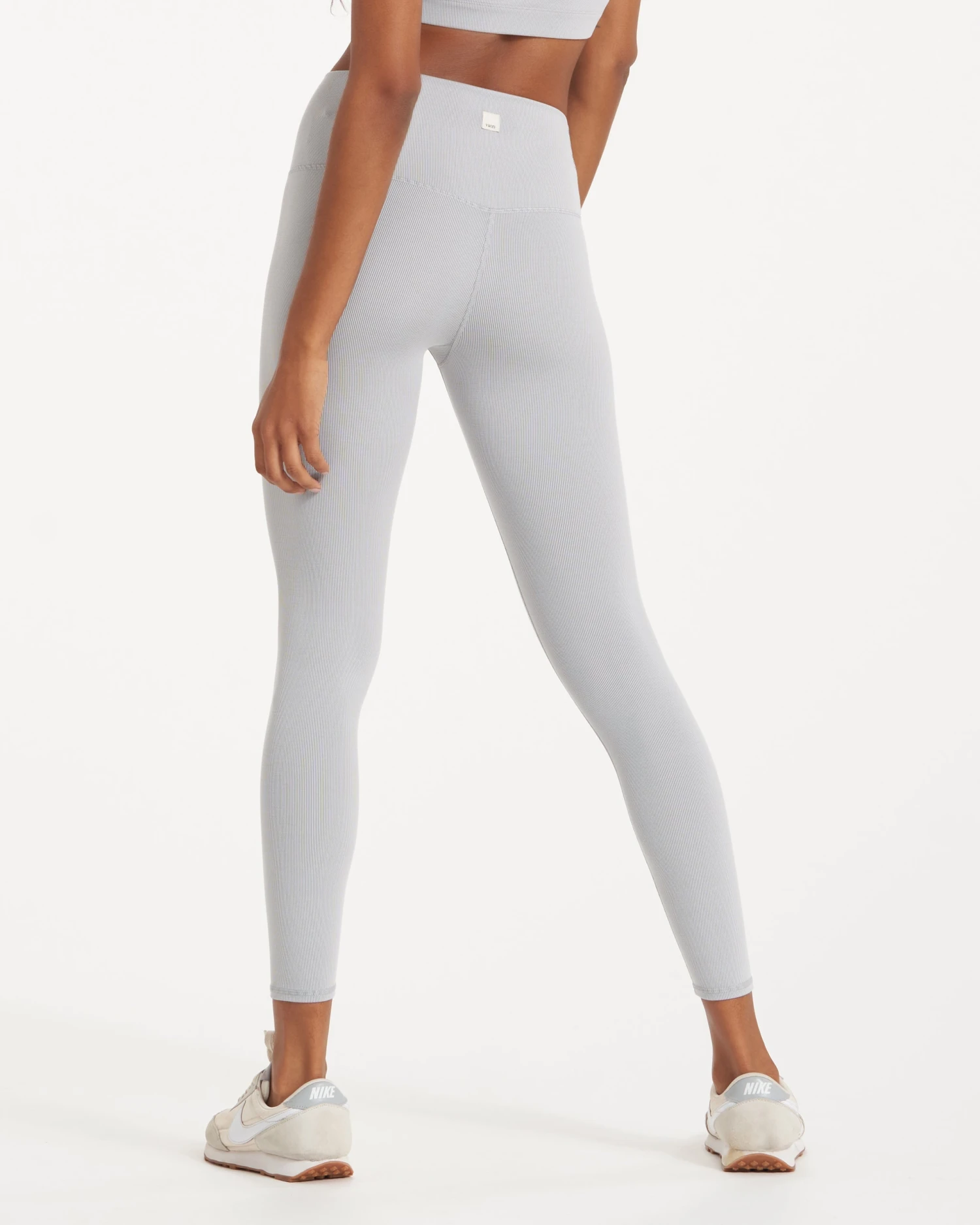 Lux Rib Studio Legging | Pale Grey Heather 4 Lux Rib Studio Legging | Pale Grey Heather - Image 2