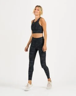 Clean Elevation Legging | Black Camo -TrendSphere VW444BCM 4