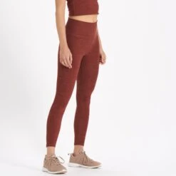 Clean Elevation Legging | Brick Heather 10 Clean Elevation Legging | Brick Heather -TrendSphere VW444HBR 2