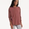 Long-Sleeve Feather Tee | Cedar -TrendSphere VW446DSK 1303