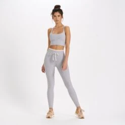 Vibe Elevation Legging | Light Heather Grey -TrendSphere VW452LHG 4 1a1d438e 6727 4d9d a805 a1f6adb87e49