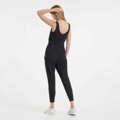 Lux At Ease Jumpsuit | Black -TrendSphere VW458BLK 1680