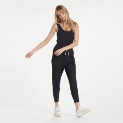 Lux At Ease Jumpsuit | Black -TrendSphere VW458BLK 1704