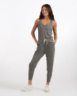 Lux At Ease Jumpsuit | Heather Grey 12 Lux At Ease Jumpsuit | Heather Grey -TrendSphere VW458HTG 1049
