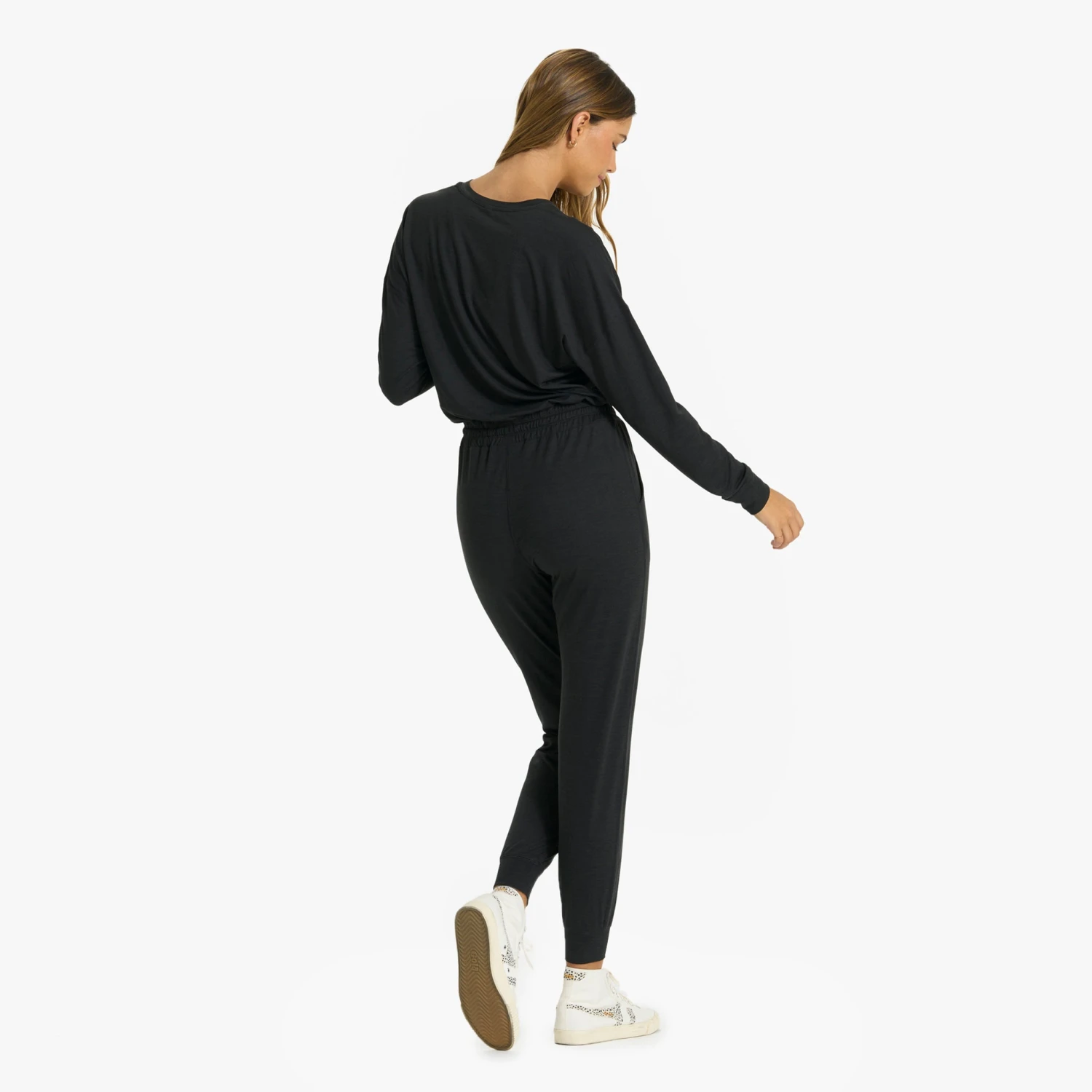 Lux Henley Jumpsuit | Black Heather 7 Lux Henley Jumpsuit | Black Heather - Image 5