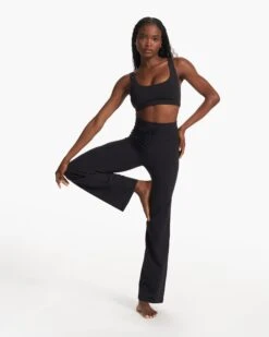 Daily Wideleg - Long | Black -TrendSphere VW489 LBLK FA23 W ECOMM PANTS FULL 3