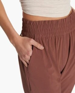 Villa Jogger | Hazelnut -TrendSphere VW493HZN FA23 W ECOMM PANTS DETAIL 8