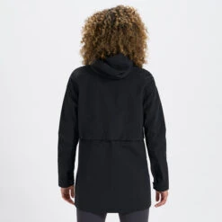 Womens Palisades Rain Jacket | Black -TrendSphere VW513BLK 4