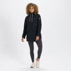 Womens Palisades Rain Jacket | Black -TrendSphere VW513BLK 5