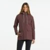 Womens Palisades Rain Jacket | Chestnut -TrendSphere VW513CHN 1770