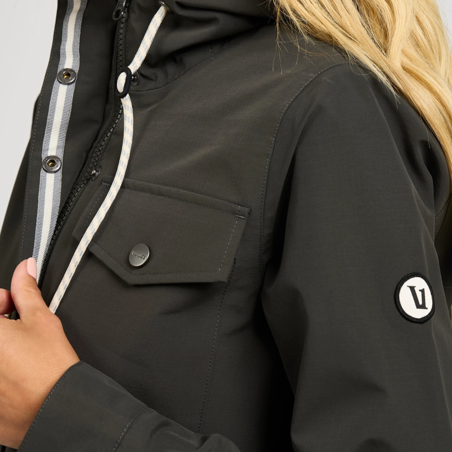 Womens Palisades Rain Jacket | Dark Oregano 5 Womens Palisades Rain Jacket | Dark Oregano - Image 3