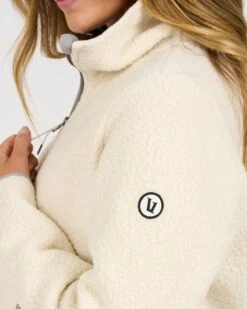 Womens Alpine Sherpa Jacket | Natural -TrendSphere VW516NAT 2314