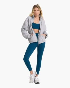 Halo Insulated Jacket | Pale Grey Heather -TrendSphere VW544PHG 0861 retouch