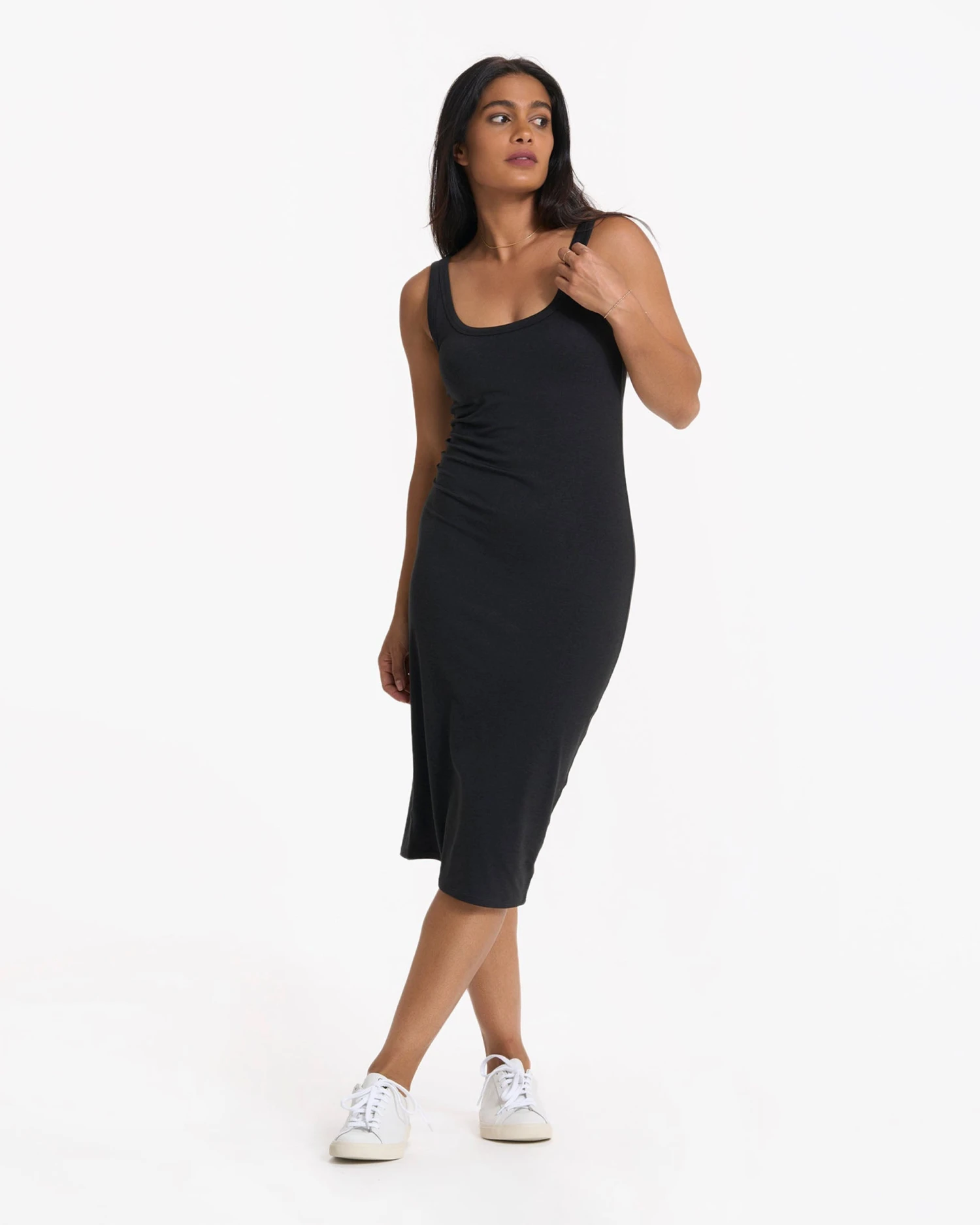 Halo Essential Dress | Black Heather 4 Halo Essential Dress | Black Heather - Image 2
