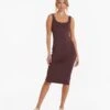 Halo Essential Dress | Chestnut Heather -TrendSphere VW606HCH 02550