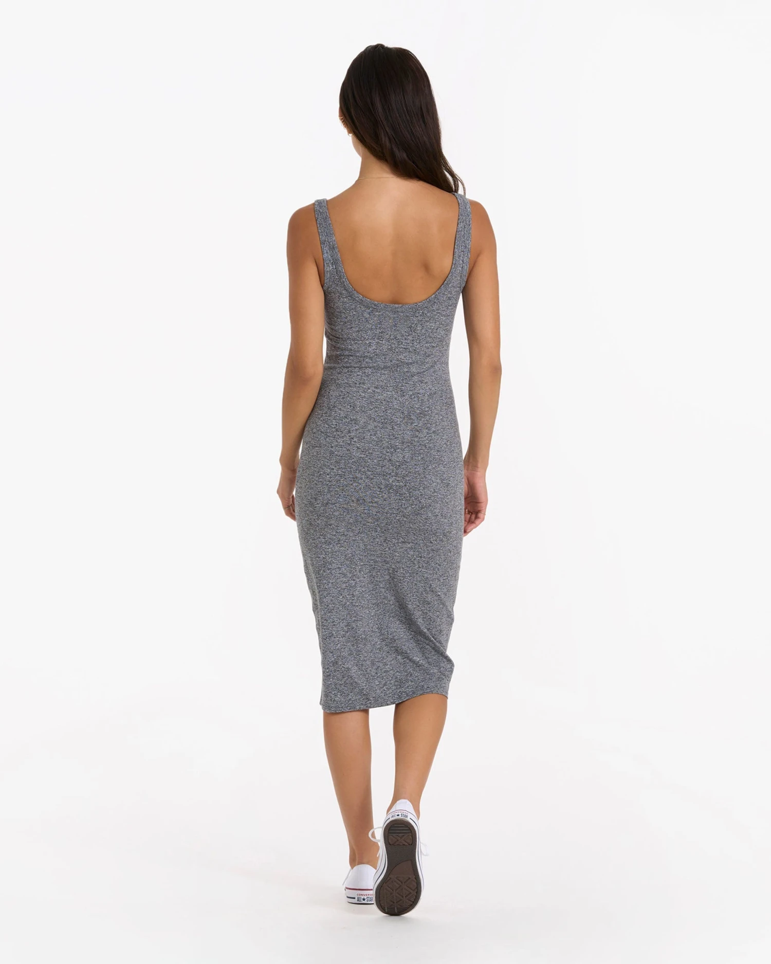 Halo Essential Dress | Heather Grey 5 Halo Essential Dress | Heather Grey - Image 3